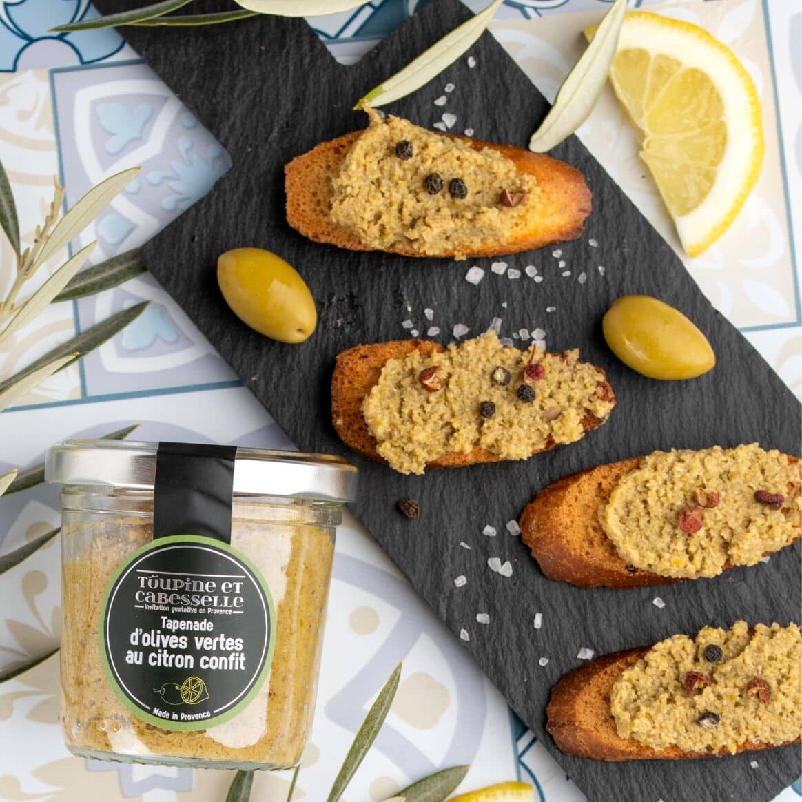Tapenade olives vertes au citron confit - Box apéro