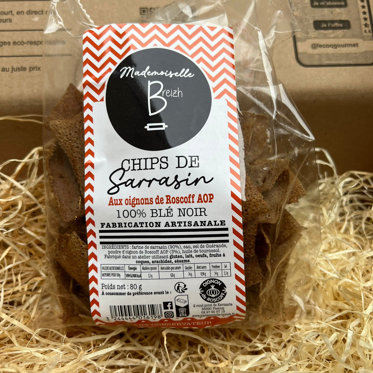 Chips Sarrasin aux Oignons de Roscoff