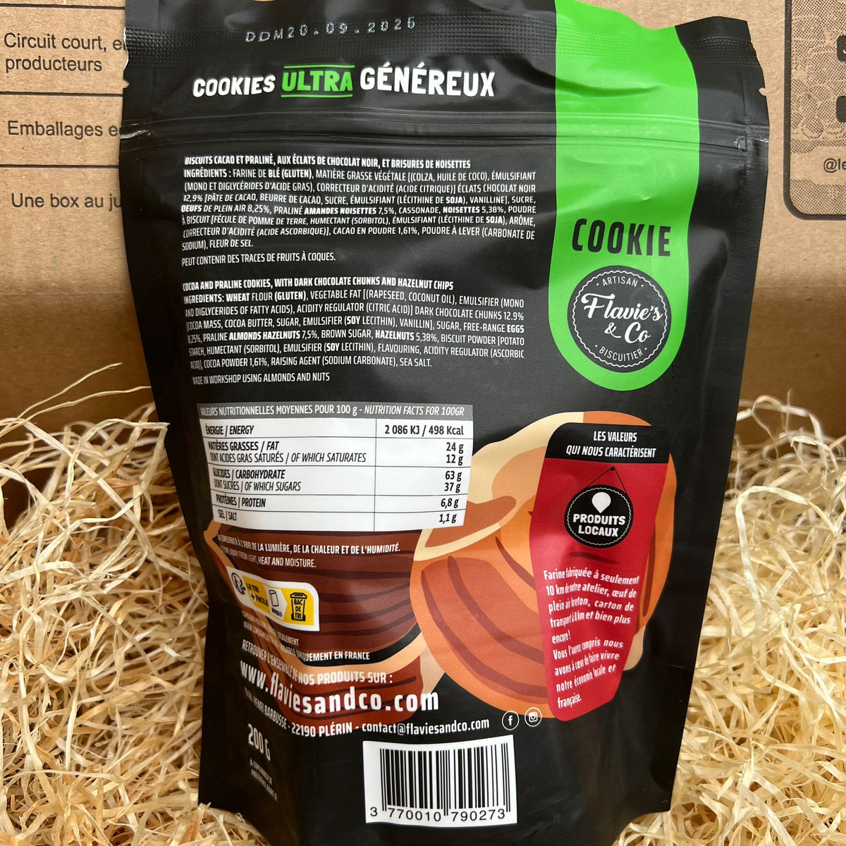 Cookies tout Chocolat - Praliné - Noisettes