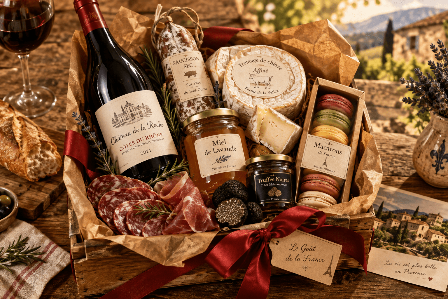 Definition cadeau francais : découvrez le sens du mot, ses synonymes et des exemples, puis trouvez une idée gourmande issue du terroir français.