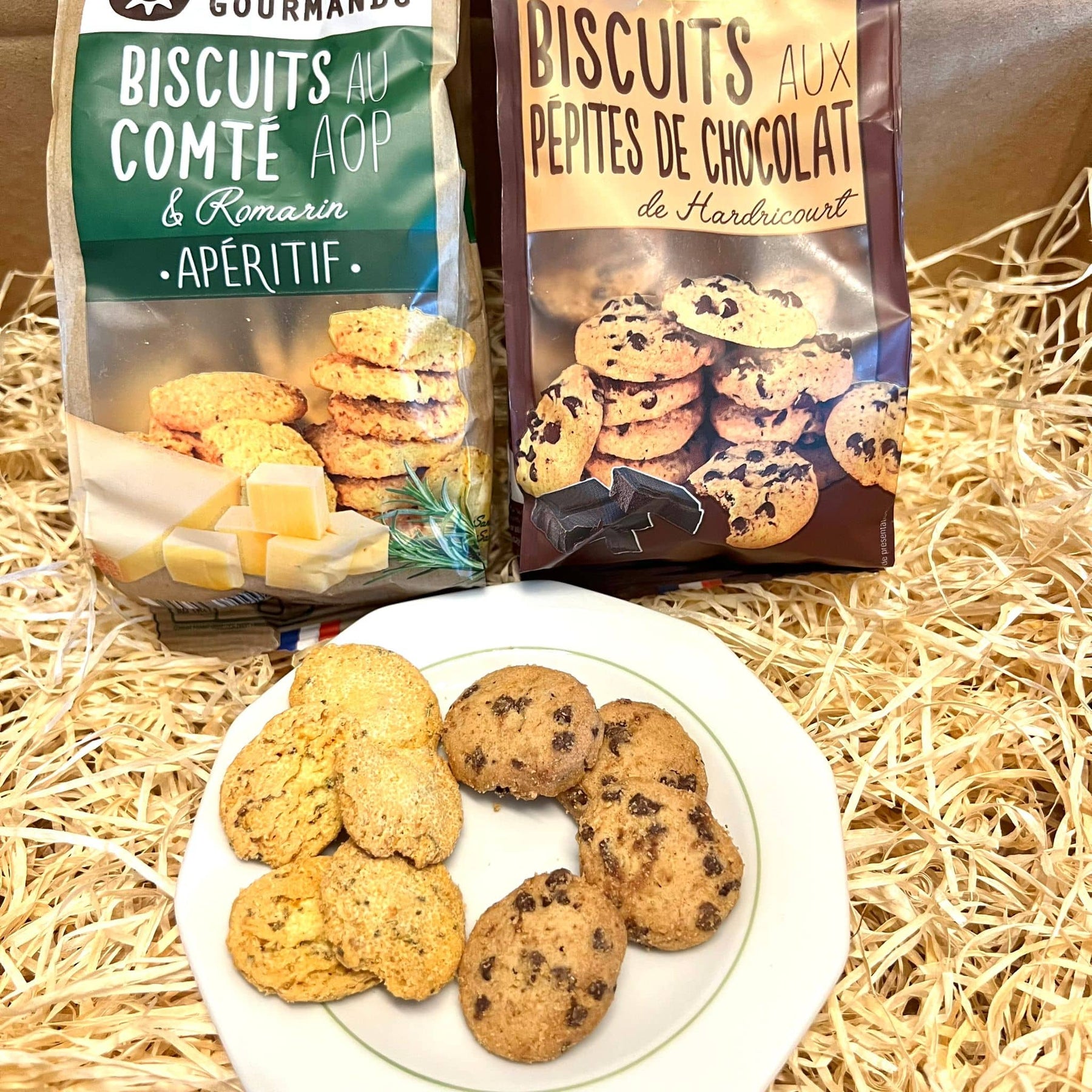 Biscuits comte et chocolat