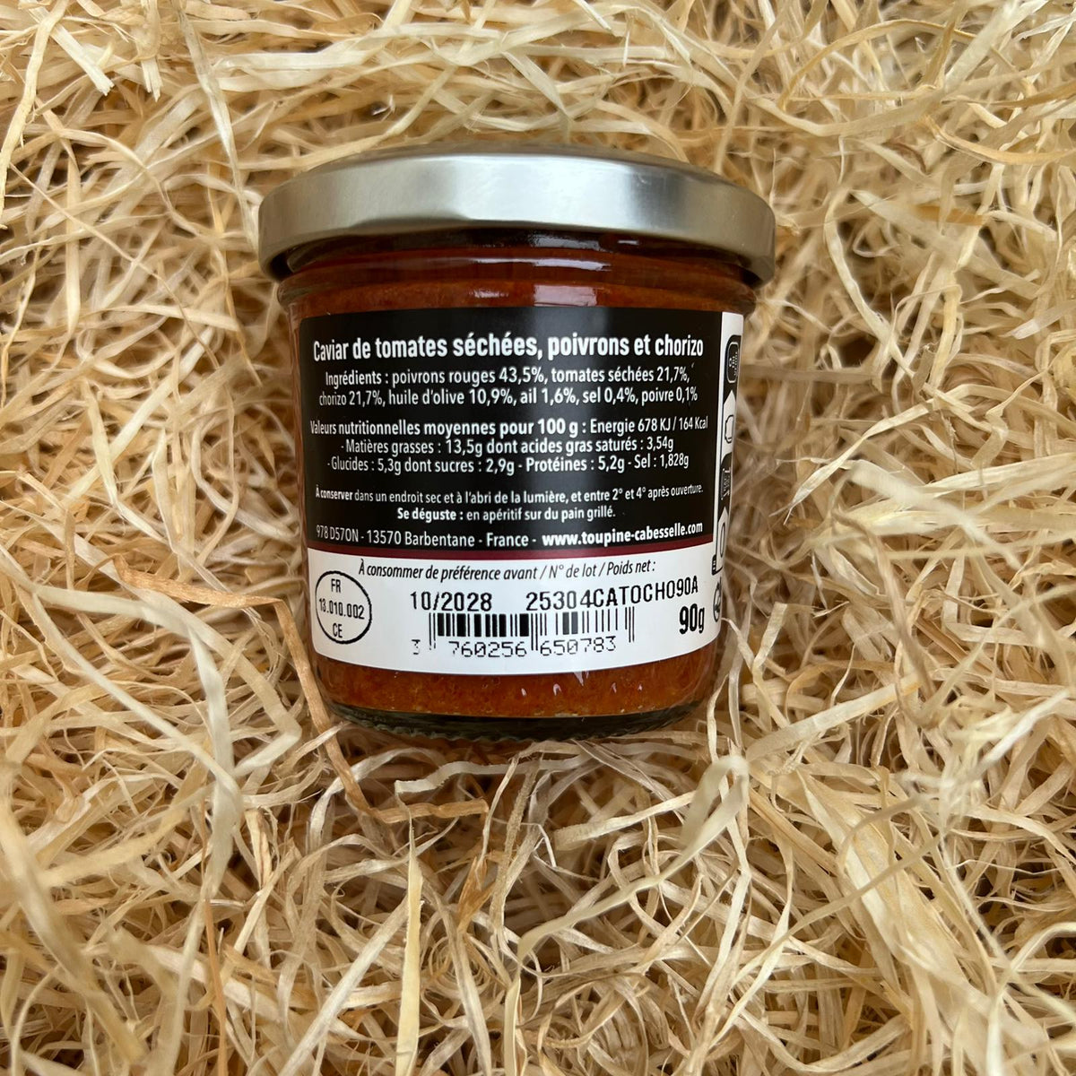 Caviar de Tomates Séchées, Poivrons et Chorizo