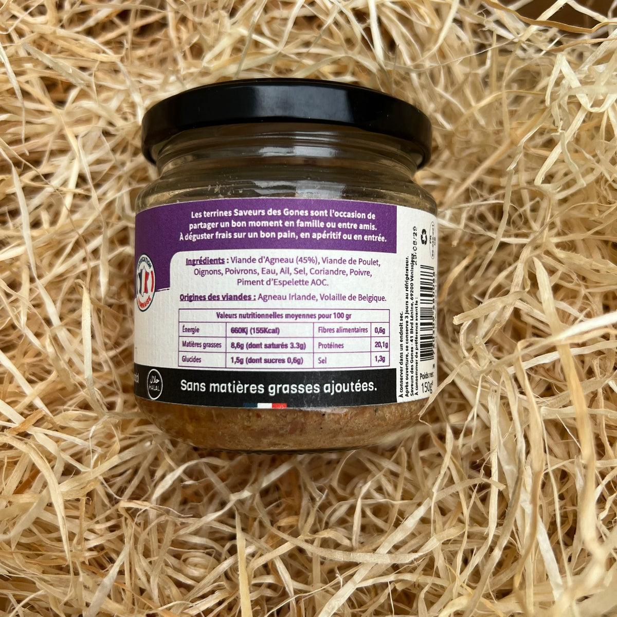 Rillette d'Agneau - Halal