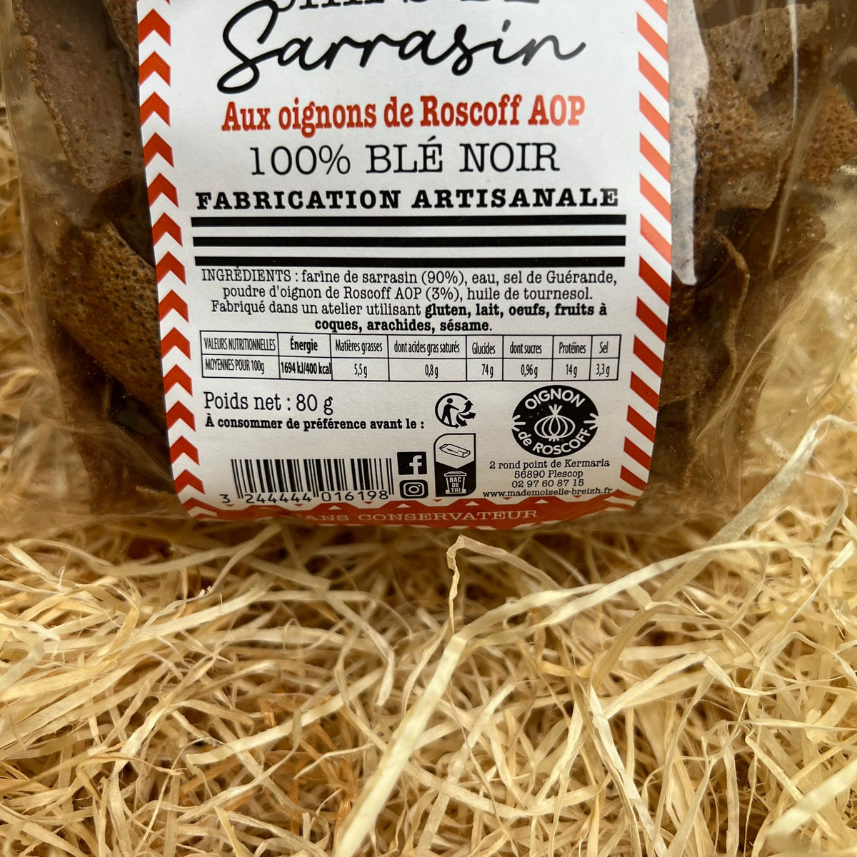 Chips Sarrasin aux Oignons de Roscoff