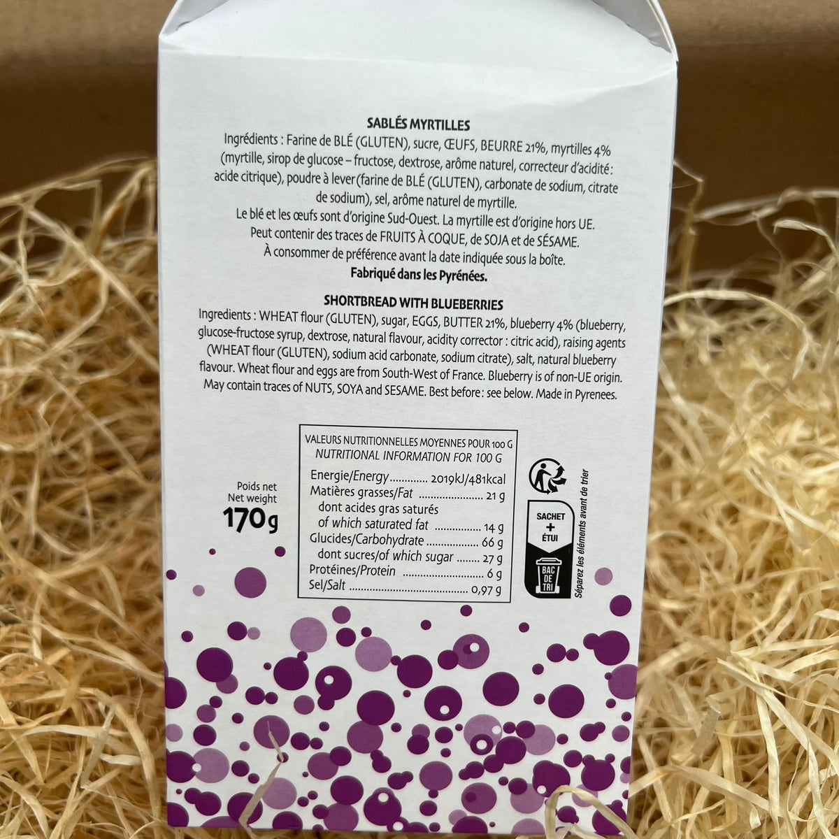 Sablés Myrtilles