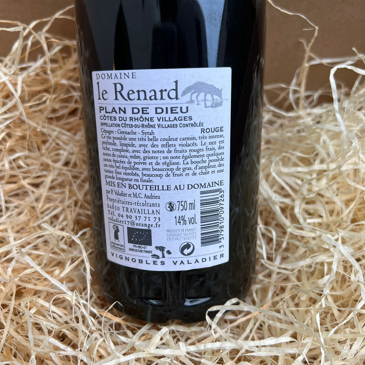Vin Rouge - Domaine le Renard